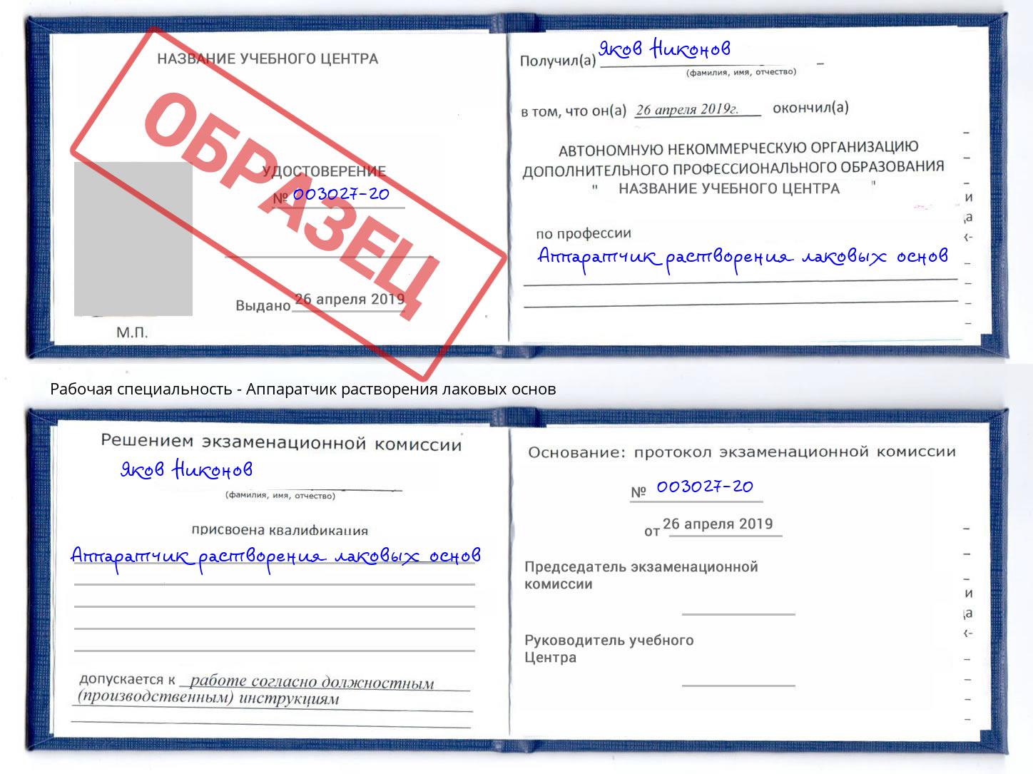 Аппаратчик растворения лаковых основ Кизилюрт